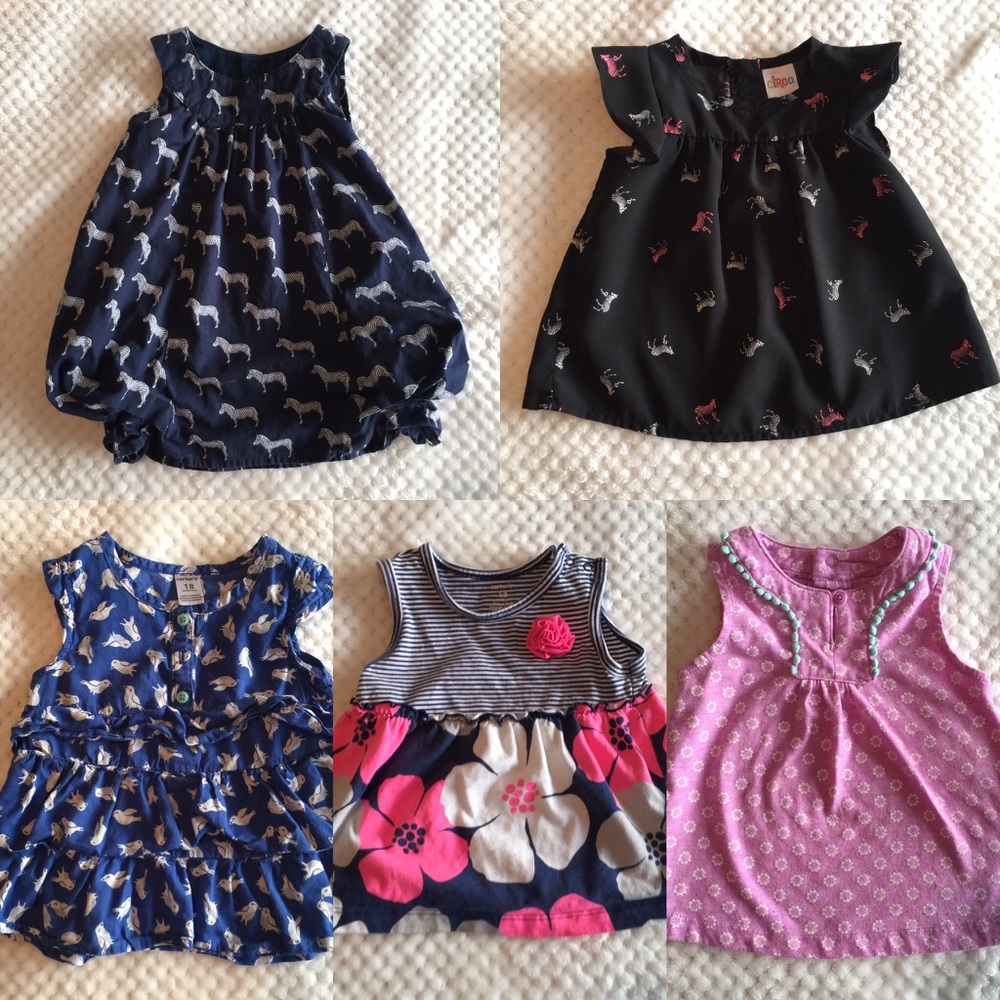 Girls flowy tank tops. 5! All 18 months.